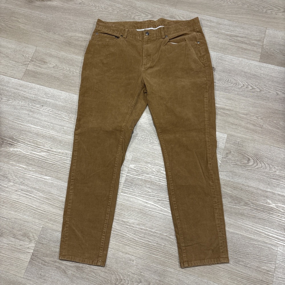 Brooks Brothers Brown Corduroy Pants Mens 38x30 Slim Fit Preppy/casual